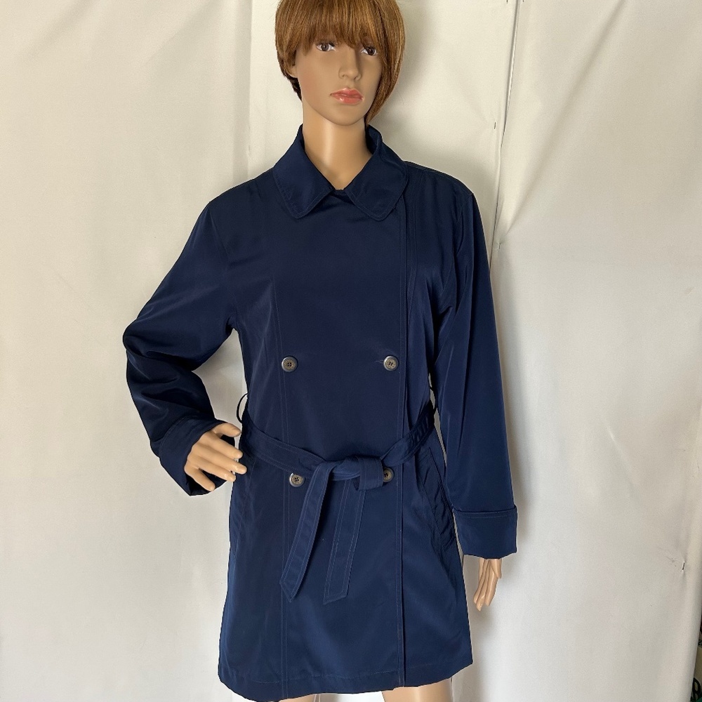 COATTALES Coat/Jacket/Blazer Navy Blue Size Small